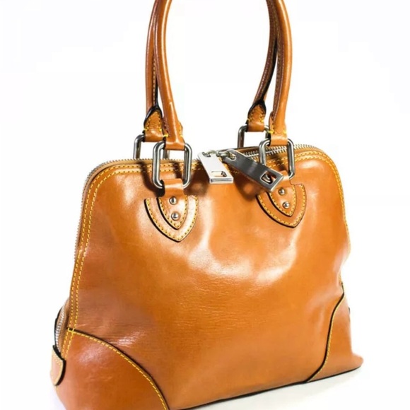 Marc Jacobs Women’s Camel/Brown Solid Leather Zip Top Handbag/Purse 🤎🤎 - Picture 3 of 8